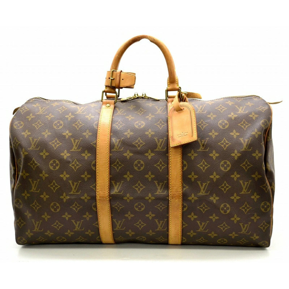 LOUIS VUITTON Monogram Keepall Boston Bag Handbag Travel
